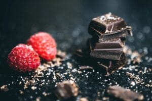 Coffret gourmand avec du chocolat