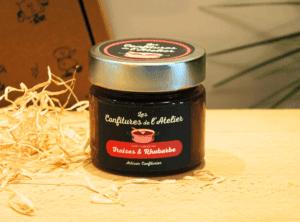 Confiture de Fraises et Rhubarbe 220g - Les Confitures de l'Atelier