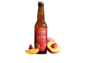 Bière artisanale La Gâtine à la pêche
