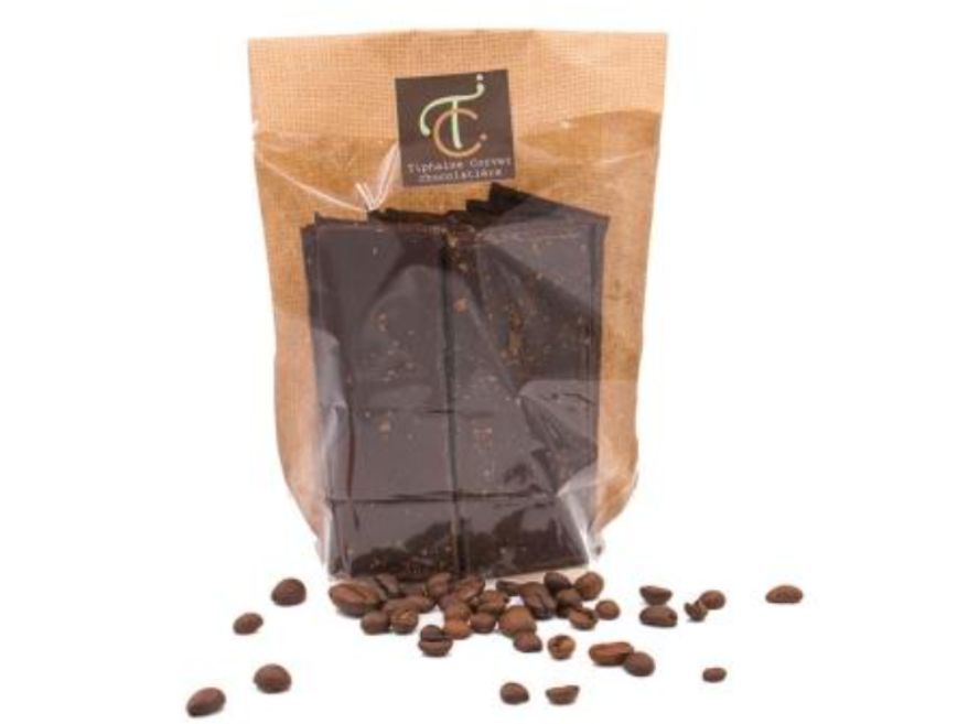 Croq'Café 100g Croq'Café, chocolat artisanal en fines plaques assaisonné de café