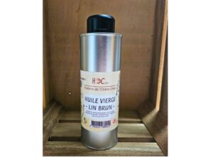 Huile vierge artisanale de lin brun 250 ml